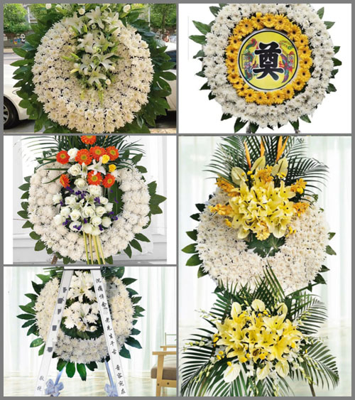 黑龙江黑河北安市赵光镇花圈速递